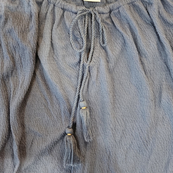 Old Navy Women's Short Sleeve Pullover Bohemian Boho Casual Blue Top X-Large XL - Picture 6 of 9